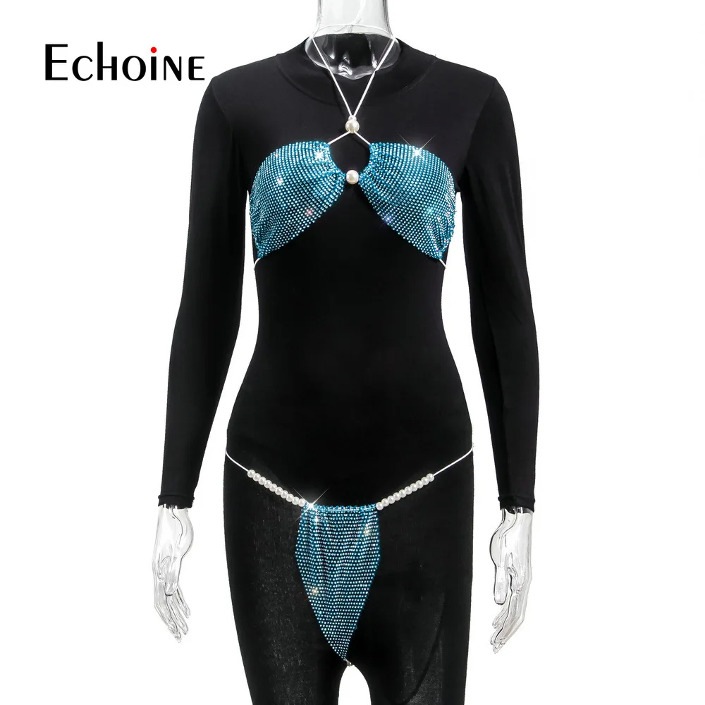 Купальник-бикини эко Женский пикантное бикини с низким вырезом халтер открытый