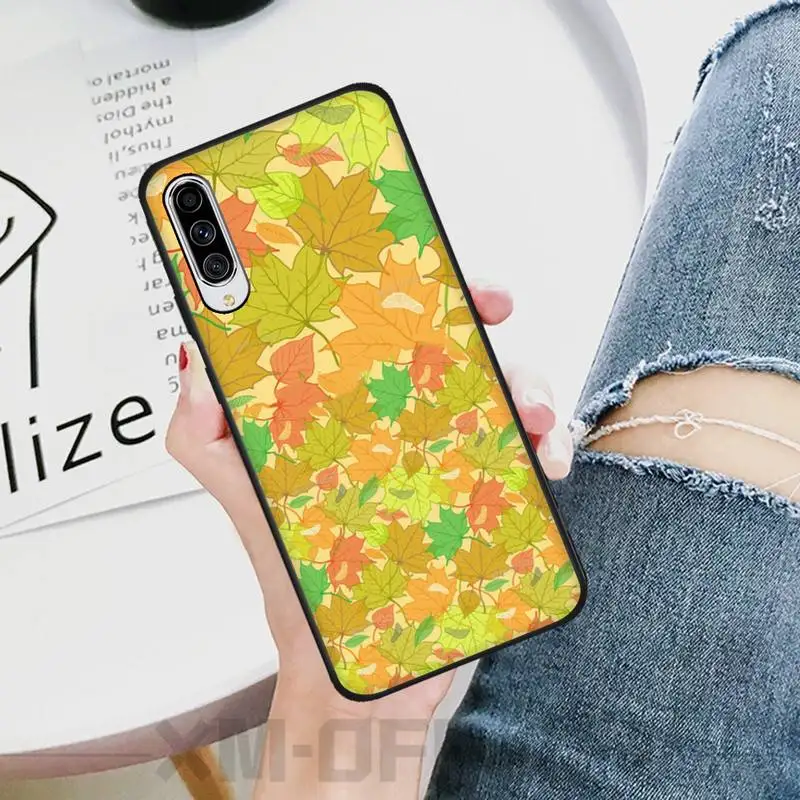 HaNismt опавших листьев чехол для телефона Samsung A6 6S 6Plus 7 720 750 8 PLUS 9 920 2018 A8 A9STAR |