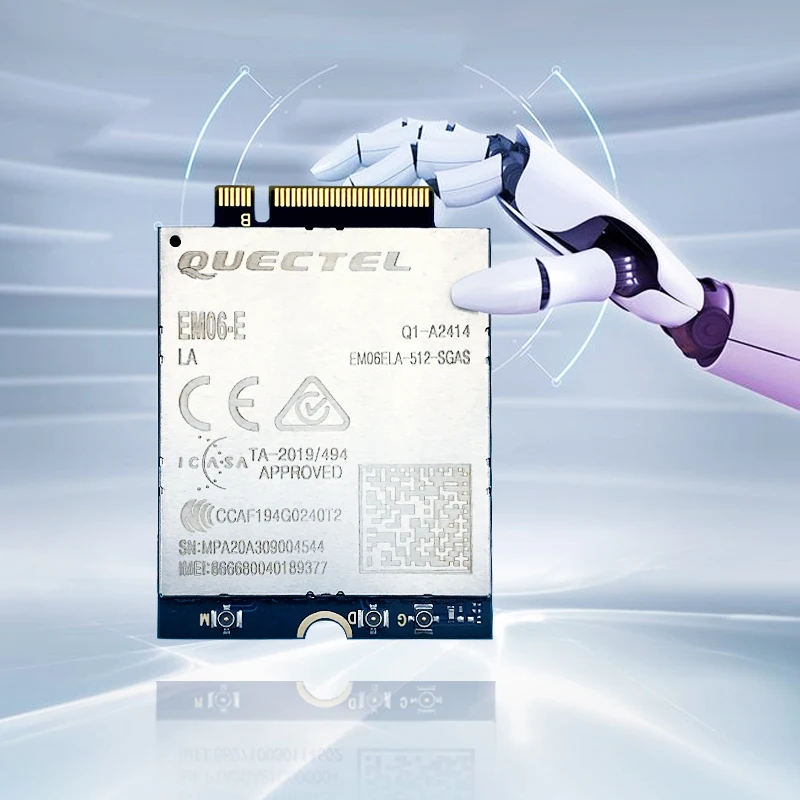 Quectel EM06-E EM06 EM06ELA-512-SAGS/FDD-LTE UMTS/HSPA + Cat6 300 Мбит/с, M.2, модуль форм-фактора для EMEA/ APAC/Бразилия