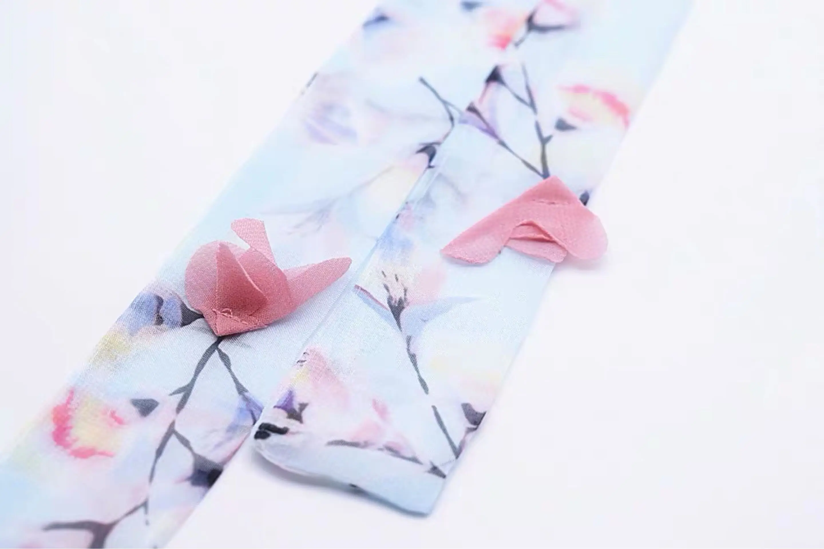 Headband high quality Chiffon Antique hanfu cos hair band costume studio cranes printing hair rope hair restoring ancient ways - Цвет: Headband