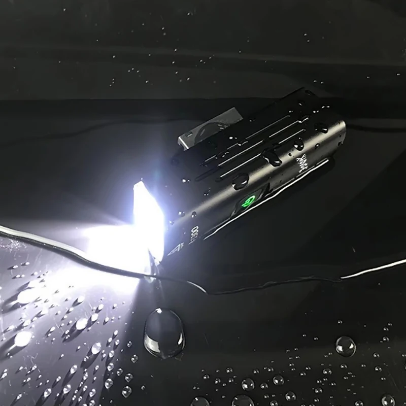 

Front USB Safety Lamp Flashlight Bicycle Light Seatpost Tail Light MTB Rechargeable Taillight Bike Headlight Bicycle Handlebar