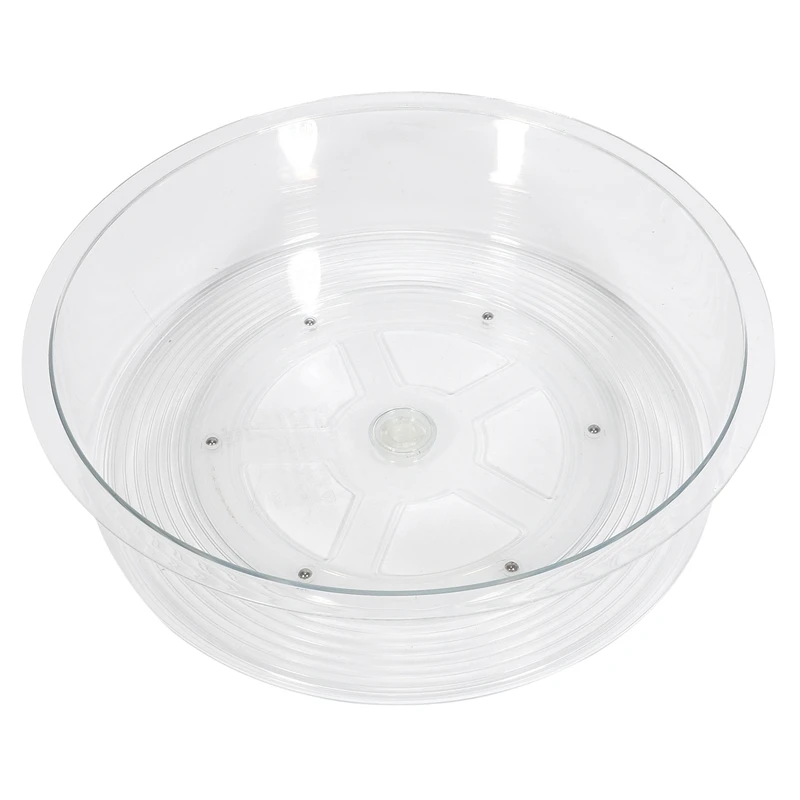 

360 Degree Rotatable Storage Box Kitchen Rotating Desktop Storage Tray Multifunctional Transparent Storage Box