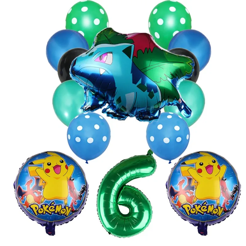 1 комплект одежды с принтом Покемон Пикачу Дженни черепаха детский день рождения