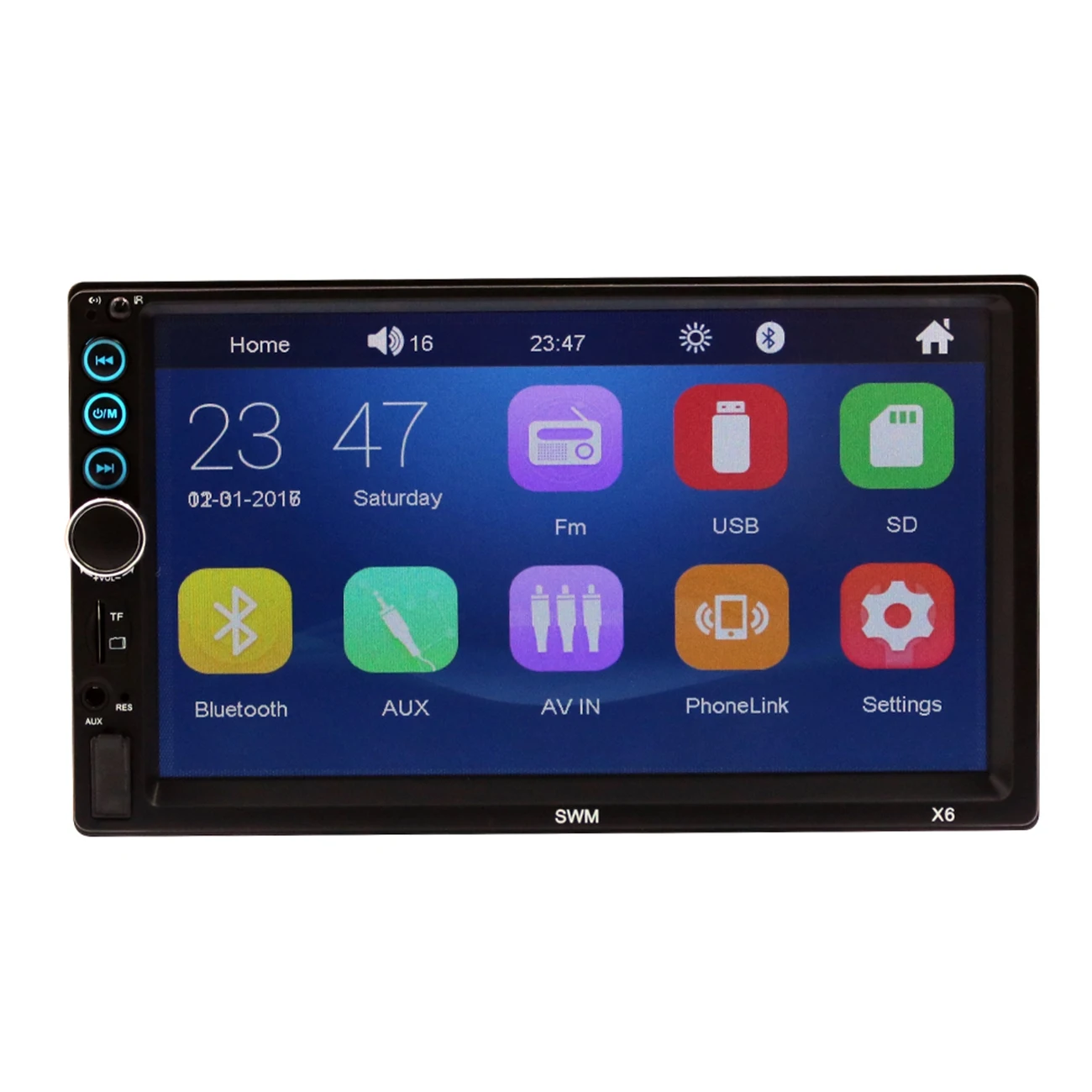 

X6 Car MP5 Player 7 inch Bluetooth Multimedia Audio Stereo HD Screen Player with Digital Display Support AUX USB FM U Disk TF
