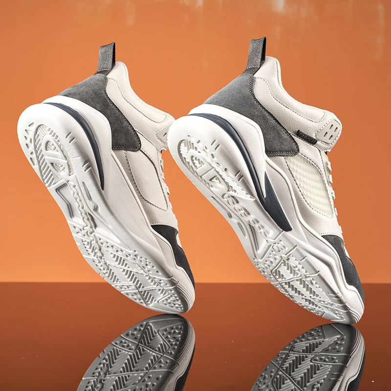 

2021 Hot Spring New Fashion Men Walking Shoes Lace Up Non Slip All Match Trendy Shoes Outdoor Comfortable Men Shoes Sneakers