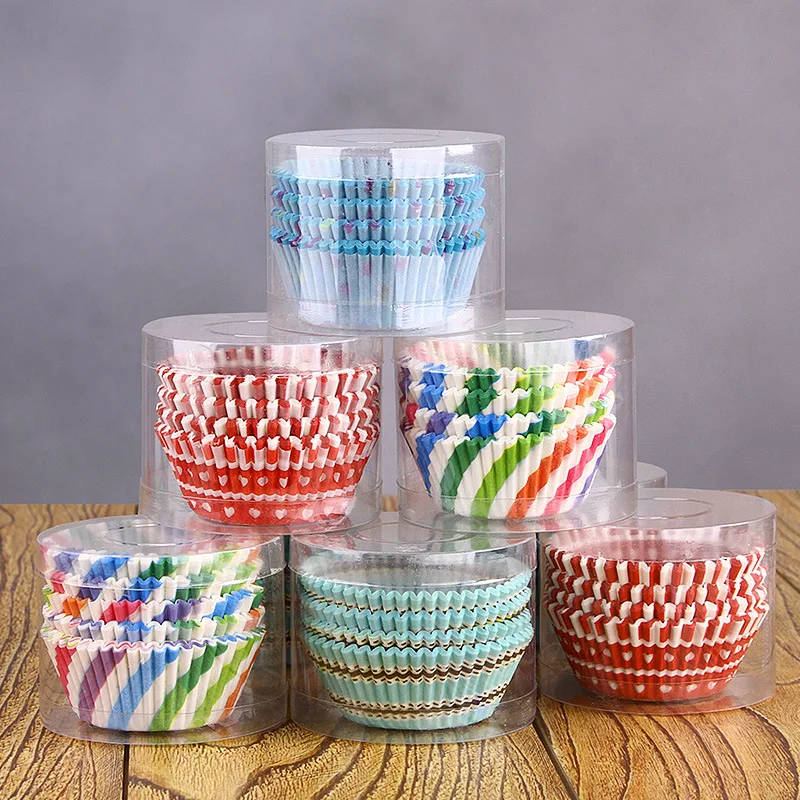 

100pcs Grease-proof Cake Paper Cups Muffin Cup Baking Mold Cupcake Party Supplies Home & Kitchen Bakeware Pastry Tools