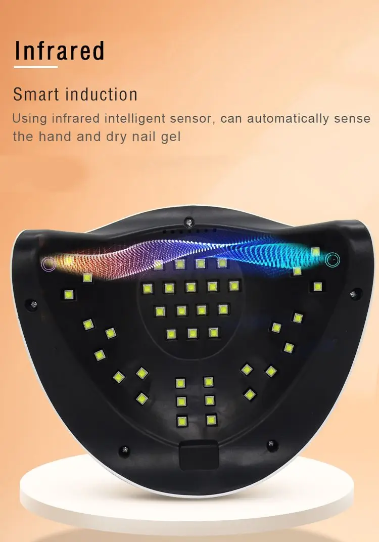 

192W SUN Y9 LED Manicure Lamp Dryer, Used For Curing UV Gel Varnish Tool, With Sensor LCD Display Screen