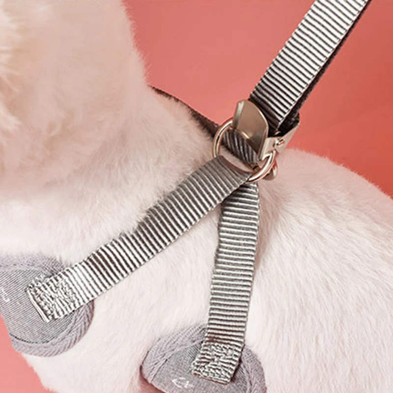 

Outdoor Walking for Puppy Soft Comfortable Pet Harnesses No Pull Adjustable Lovely Dog Vest 7 Colors Waterproof Dogs Leash