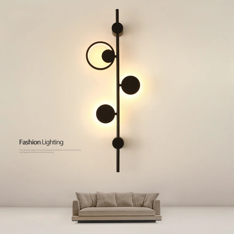 

Нордический минималистский настенный светильник для гостиной, современный светильник, роскошный прикроватный светильник для спальни с не...