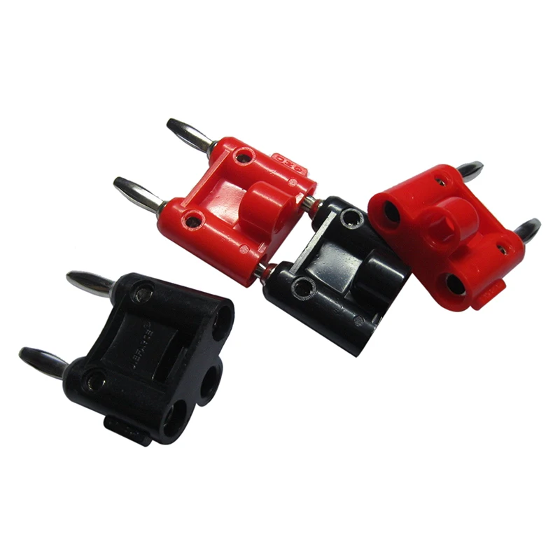 4 шт. тип винта двойная вилка типа банан соединители динамика 436 + тип|Коннекторы и