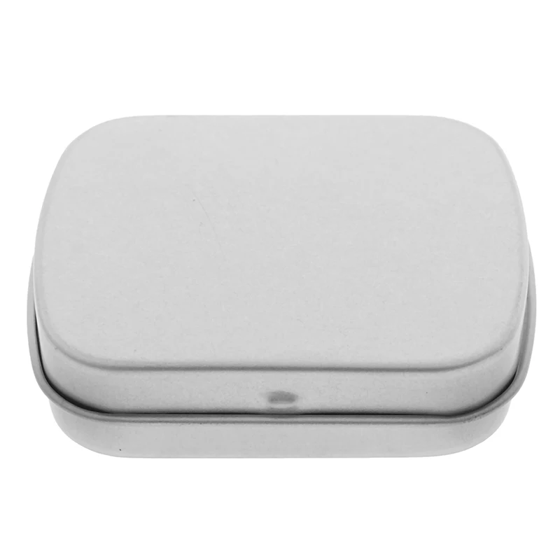 1 шт. дорожный серебристый металлический прямоугольный контейнер для