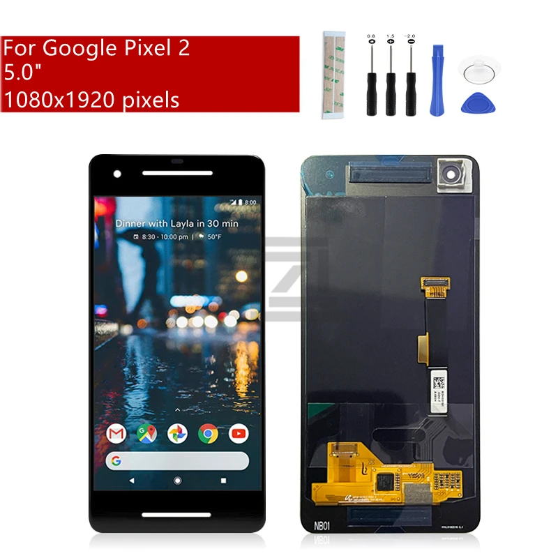 Для ЖК-дисплея Google Pixel 2 внешний дисплей для запасные части ремонта дисплея 5 0