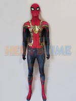3d print no way home iron zentai suit men superhero cosplay costume with male muscle full bodysuit halloween jumpsuit