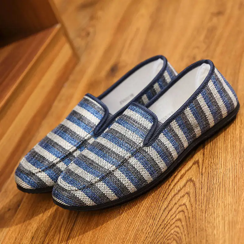 Новинка Мужская весенне-летняя Удобная дышащая парусиновая обувь модная