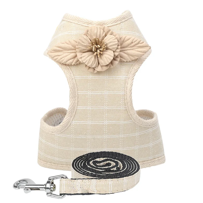 Кота собаки любимчика продукты жилет цветок Стиль приводит поводки