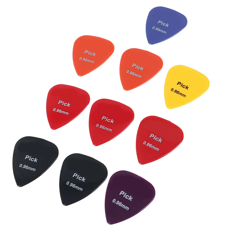 10 stücke gitarre pick nicht slip schwarz weiß kunststoff vermittler für akustische elektrische guitarra ukulele zubehör zufä