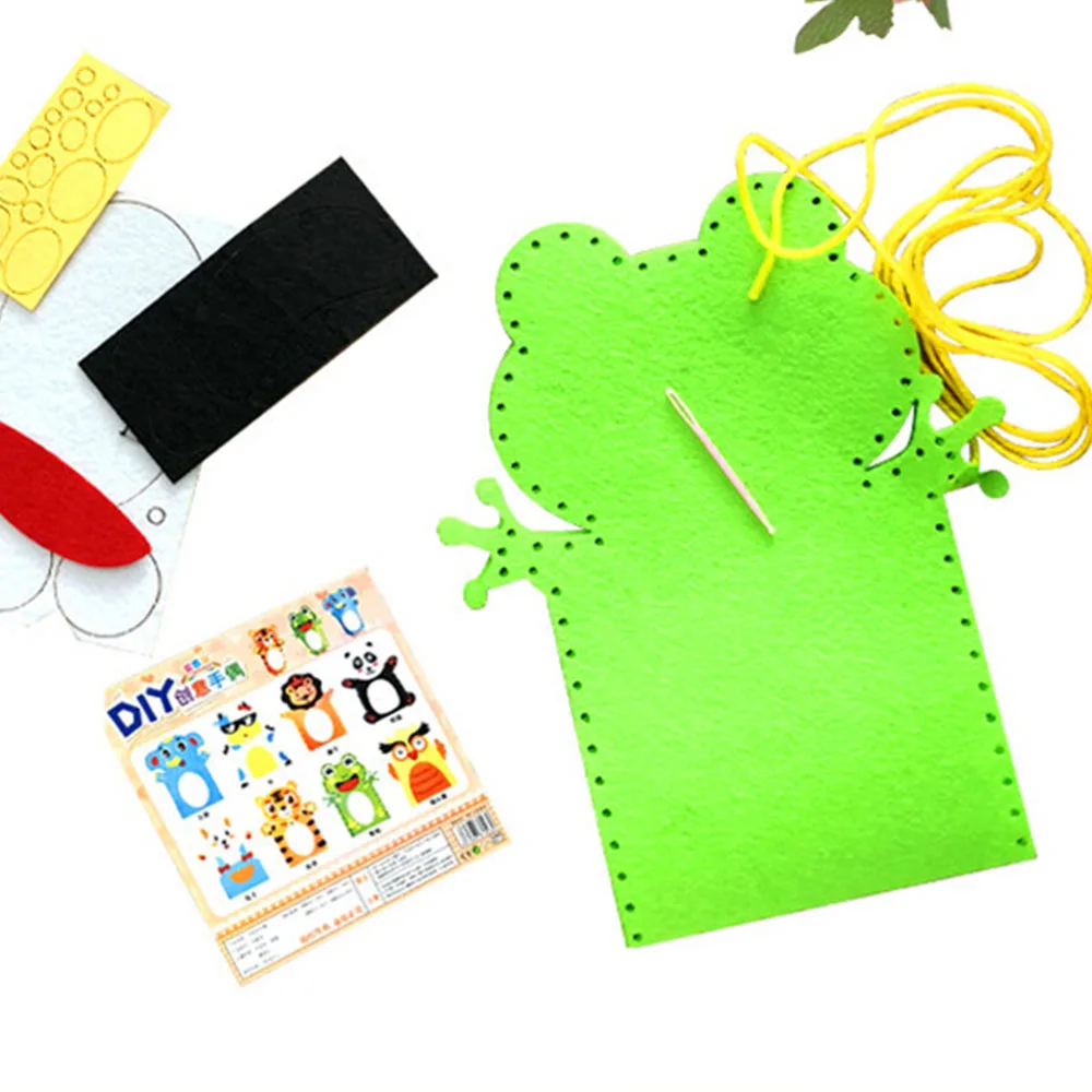 DIY Забавные игрушки милые куклы на руку в форме животных детские перчатки Игрушки