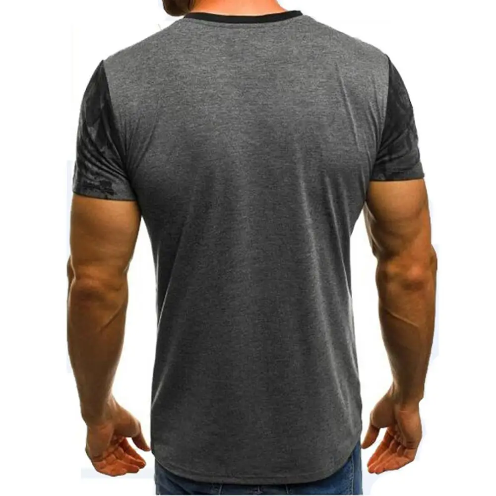 Мужская зимняя футболка с камуфляжным принтом Повседневный пуловер | одежда