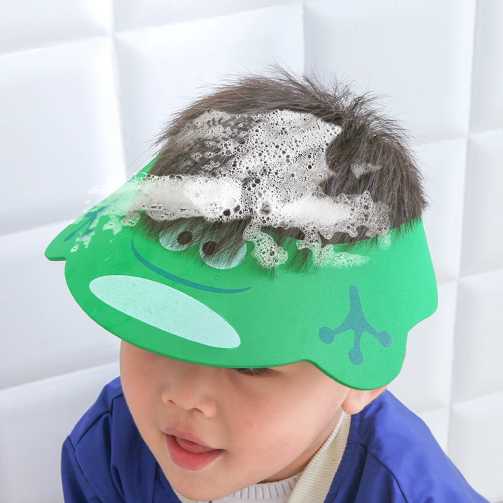 

Children Shower Cap Adjustable Baby Bath Shampoo For 0-3 Years Visor Hats Made By EVA Material Soft And Safe Best Gift Hot Sale