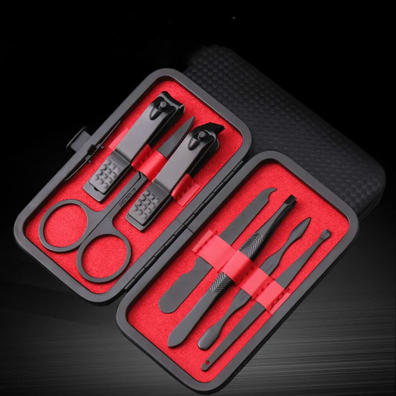 7 шт. многофункциональный набор кусачек для ногтей портативный дорожный из