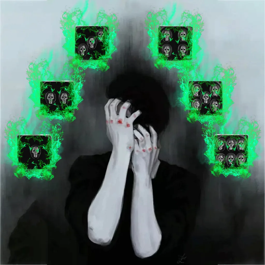 50 шт./компл. креативные кости черепа шестигранники скелета для клубного паба