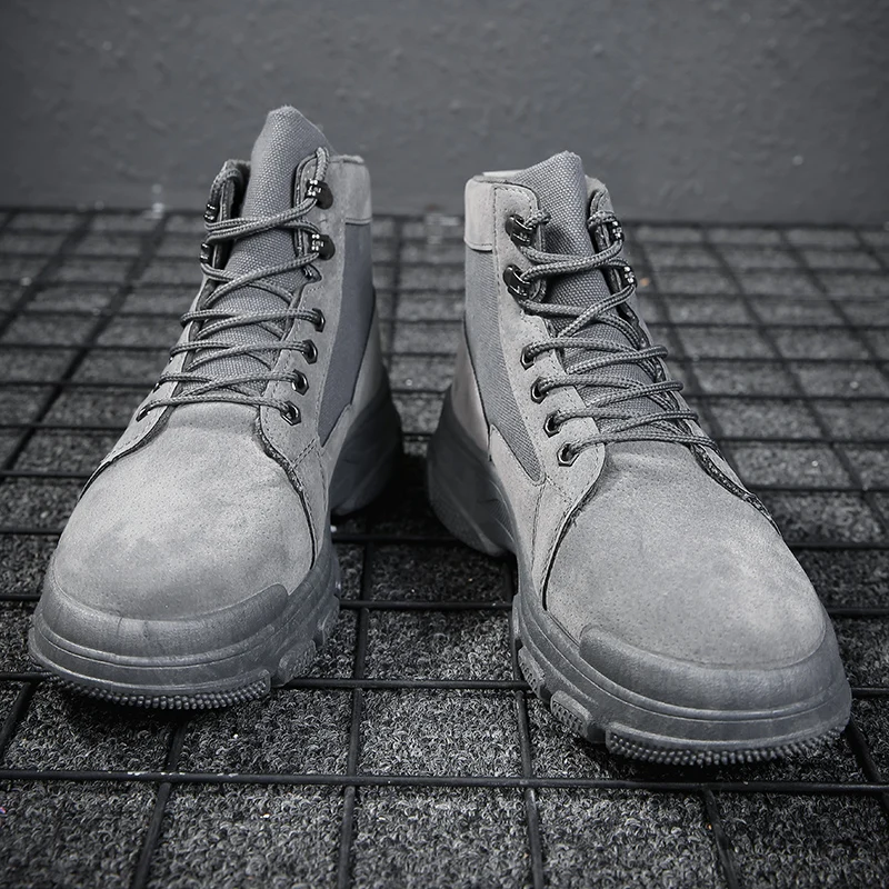 

Спортивная повседневная обувь, мужские ботинки, мужские кроссовки в западном стиле, повседневная черная Рабочая модная мужская повседневн...