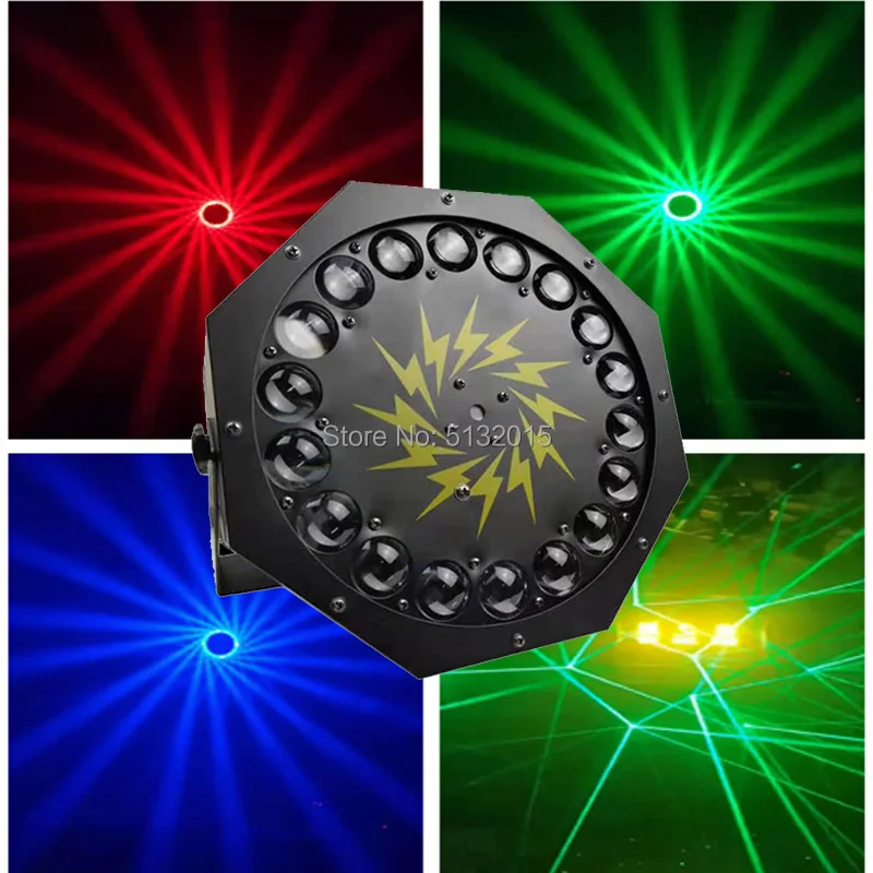 2 шт./партия 18*9 Вт светодиодный циклонный луч моющийся лазерный эффект RGB для DJ