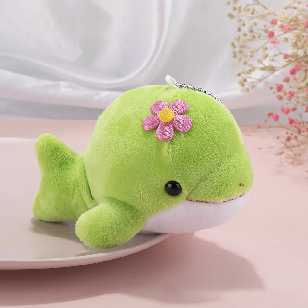 

12CM New Cute Animal Dolphin Plush Toy Small Pendant Keychain Bag Decoration Accessories Doll Children Boy Girl Gift