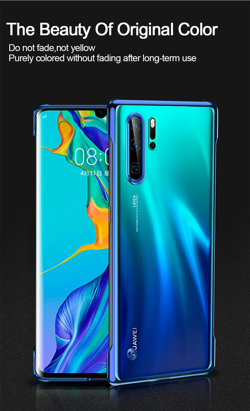Для huawei P30 P20 Pro mate 20 Pro Honor 20 Pro 9X mate 20 Pro прозрачный Бескаркасный чехол с кольцом против падения Nova 5 5i Твердый Чехол