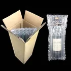 Упаковка в картонную коробку для красного вина, надувная упаковка, рулон пленки, защита от падения, пузырчатый пакет, буфер для бутылки