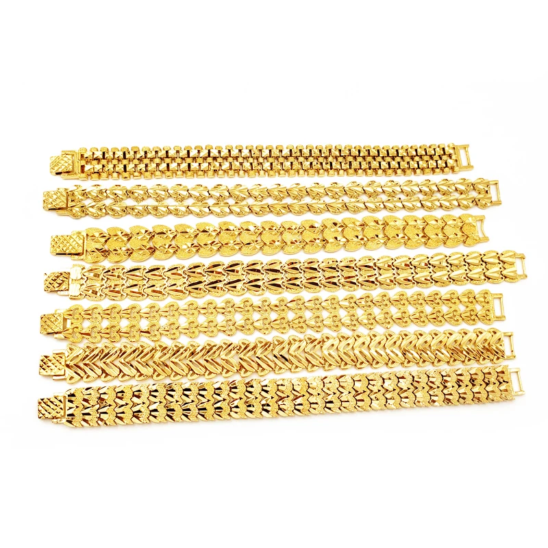 Jin Hui Модный Новый Африканский Эфиопский золотой цвет мужской браслет для женщин