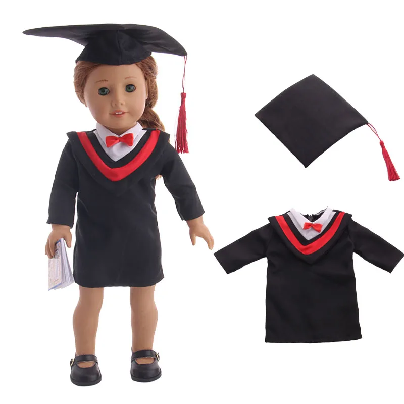 Одежда для кукол, школьная форма Magic& Dr., одежда для детей 18 дюймов, американский и 43 см, рождественский подарок для девочек нашего поколения