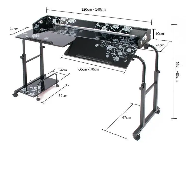 Ufficio Pliante кровать Tafel Mesa ноутбук Escritorio De Oficina офисный Регулируемый прикроватный столик для ноутбука компьютерный стол для учебы