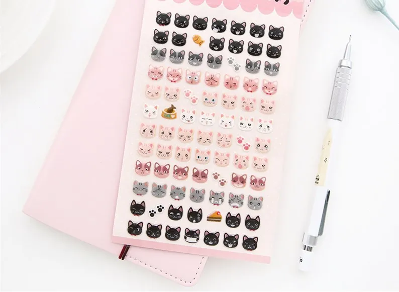 252 шт./лот самоклеящиеся Стикеры из эпоксидной смолы для скрапбукинга поделок