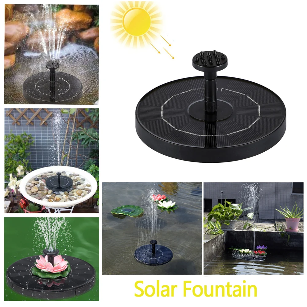 фонтан для пруда Мини солнечный солнечная панель сада водяной садовый фонтанный