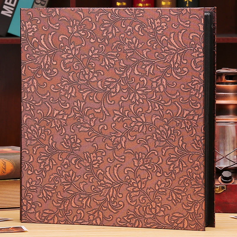 

6 Inch 800 Plastic Pockets Photo Album Family Insert Large Capacity Leather Cover Gallery Family Memory Record Scrapbook Album