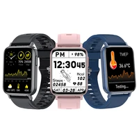 body temperature measurement smart watch men women smartwatch heart rate monitor sport fitness music information reminder
