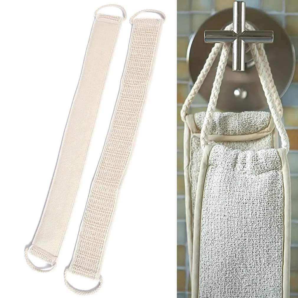 

Cotton And Linen Bath Pull Back Strip Natural Bath Long Belt Clean Skin No Dead Spots Sun Bathing Equipment