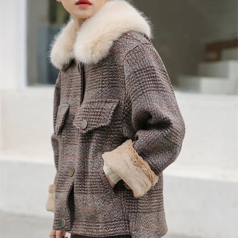 Новинка 2020 зимняя женская одежда утепленная шерстяная куртка женские пальто