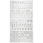 4 шт. Универсальный трафарет BGA для MTK MSM Samsung Huawei Xiaomi iPad CPU RAM PM Power IC Reball Pin BGA прямой нагрев шаблон
