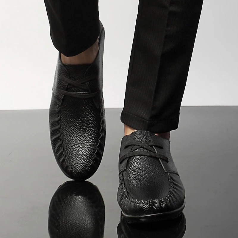 

mens 2020 flat masculino man cuero spring sapato hot para sale slip leather sports fashion shoe sport male black leisure men de