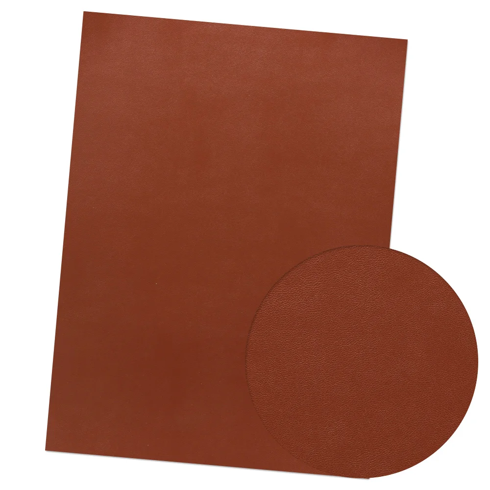 brown 1mm 22*30 см сплошной цвет из искусственной кожи Ткань DIY сумки материалы для изготовления кукол Свадебная вечеринка Декоративная Одежда Швейные аксессуары - Цвет: brown 1mm