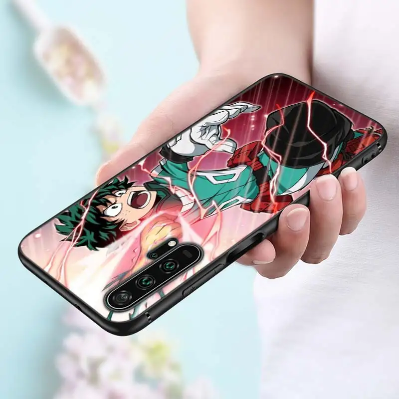 Черный силиконовый чехол My Hero Academy аниме для huawei Honor 10i 9X8X20 10 9 Lite 8 8A 7A 7C Pro Lite чехол для телефона