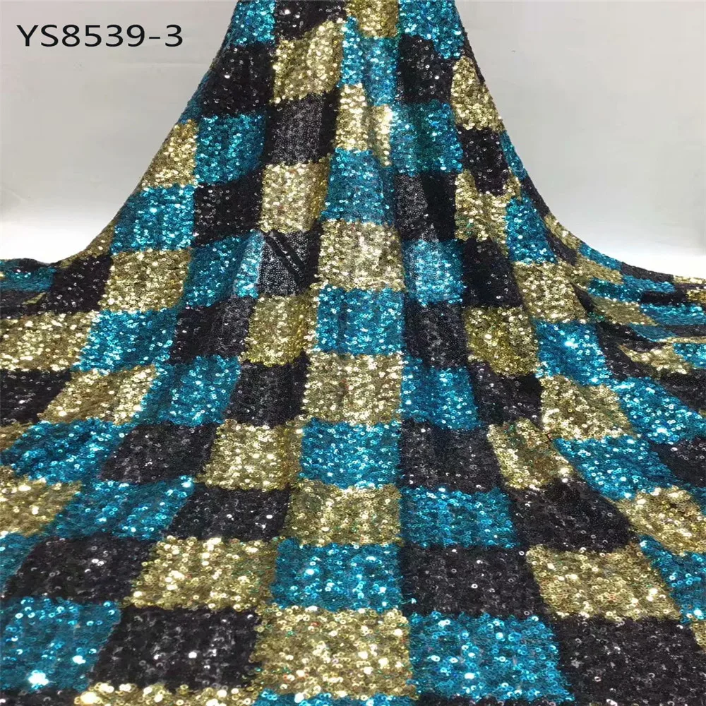 Африканская Новая мода роскошный французский черный и серебряный Тюль кружевная