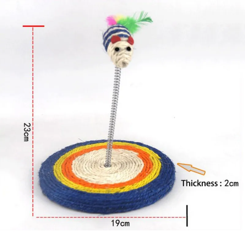 

Funny Kitten Cat Stick Teaser Interactive Toy Mat with Hanging Mice Stick Toy Pet Cat Catching Mouse Toy Cat Supplies