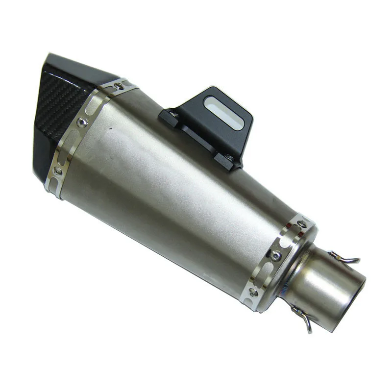 51 мм Универсальная мотоциклетная выхлопная труба из углеродного волокна для