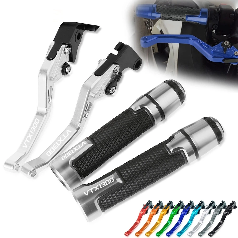 

Brake Handle Clutch Levers Thruster Grip Handle Bar Cap End Plugs For HONDA VTX1300 2003 2004 2005 2006 2007 2008 2009 2010