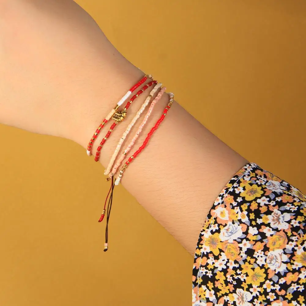 

KELITCH New Handmade Bracelets Miyuki Seed Beaded Friends Fashion Product Charm Rope Bracelet Accessories Luxury