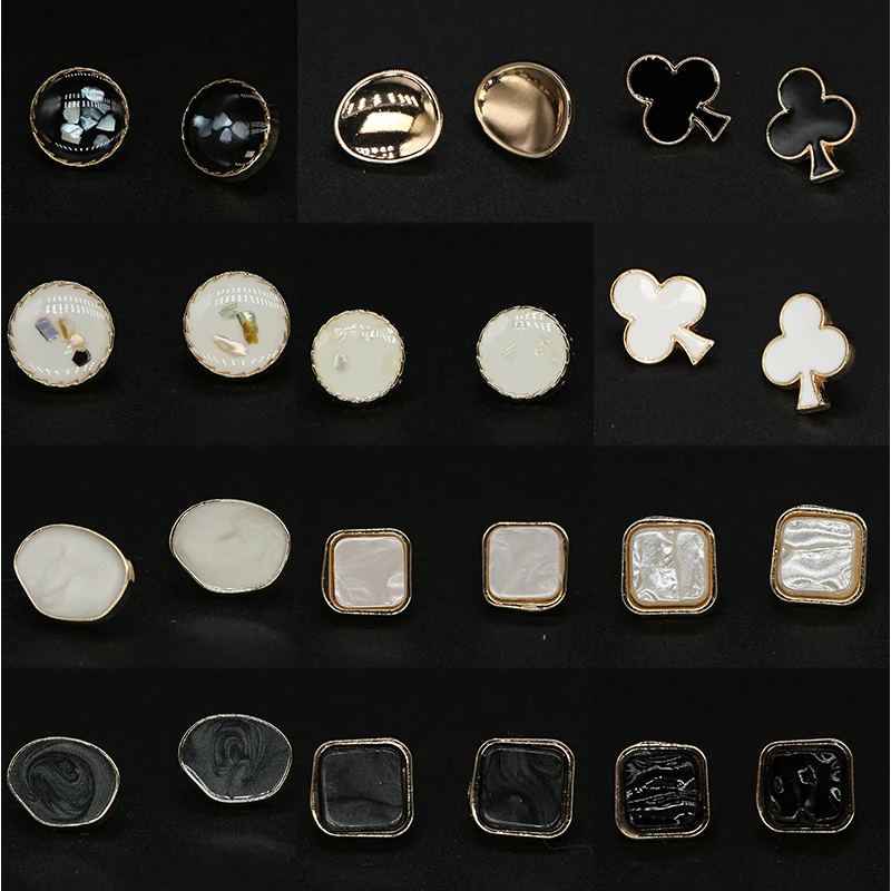 Жемчужная крошечная одежда золотая металлическая пуговицы декоративные