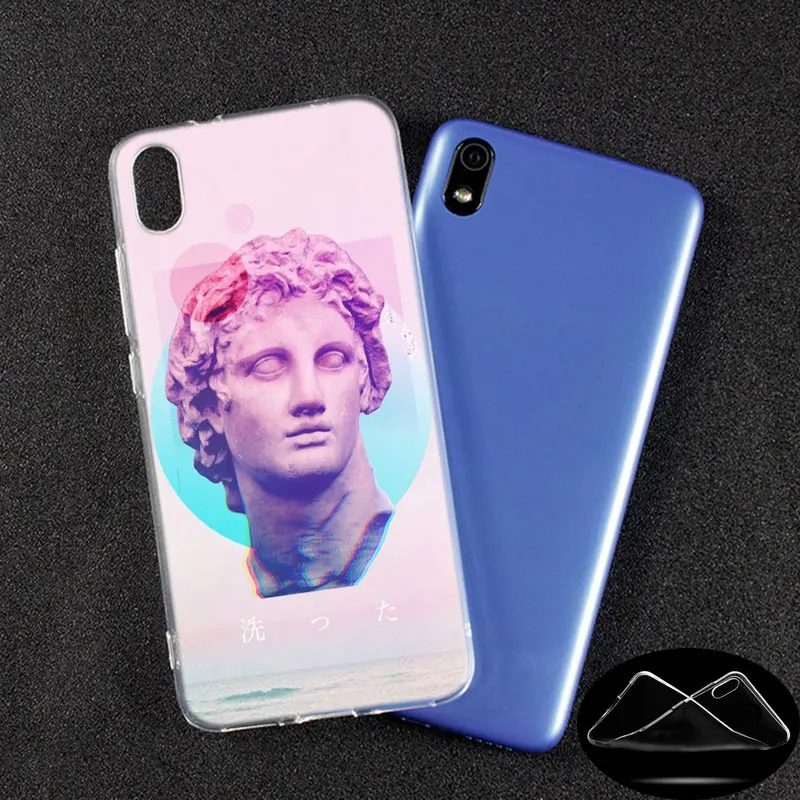 Мягкий силиконовый чехол David Medusa Vaporwave Art для Xiaomi Redmi K20 Pro 7 7A 6 6A 4X 5 Plus S2 GO Note 8 4